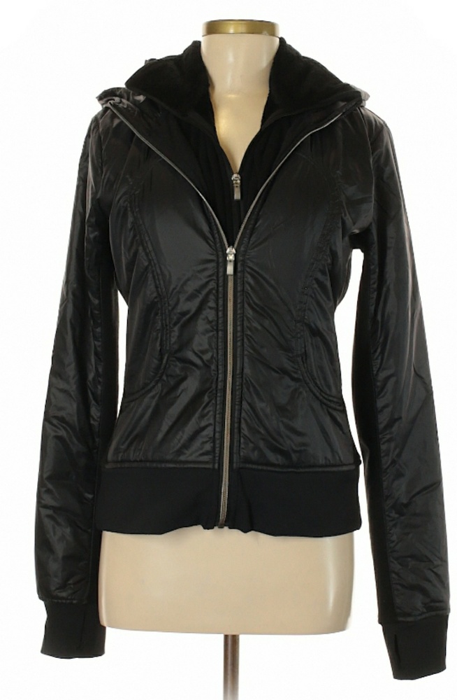 Lululemon LUXEXCHANGE Black Hooded Jacket size 8